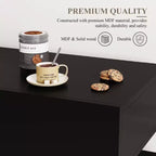 Meuble de bar à café de 55" avec 3 tiroirs et 3 portes, buffet de rangement de cuisine pour salle à manger, salon