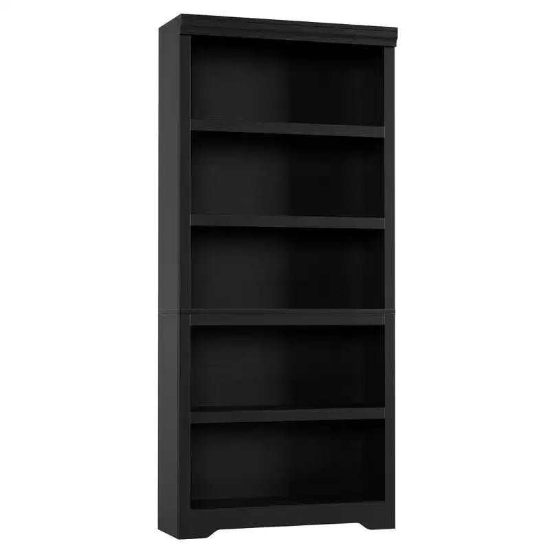 Étagère réglable à 5/6 niveaux, bibliothèque haute de style rustique, meuble de rangement autonome avec kit anti-basculement pour bureau à domicile, salon, bureau
