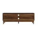 GDFStudio Meuble TV Rajesh Moderne en Bois 55 po avec Étagères Ouvertes et Trou pour Câbles