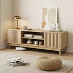 GDFStudio Rajesh Modern Wooden 55 TV Stand with Open Shelves and Cable Hole