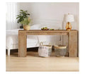 JVNOXK Farmhouse Wood End Table, Rustic Side Table with Storage, Accent Nightstand for Living Room Bedroom