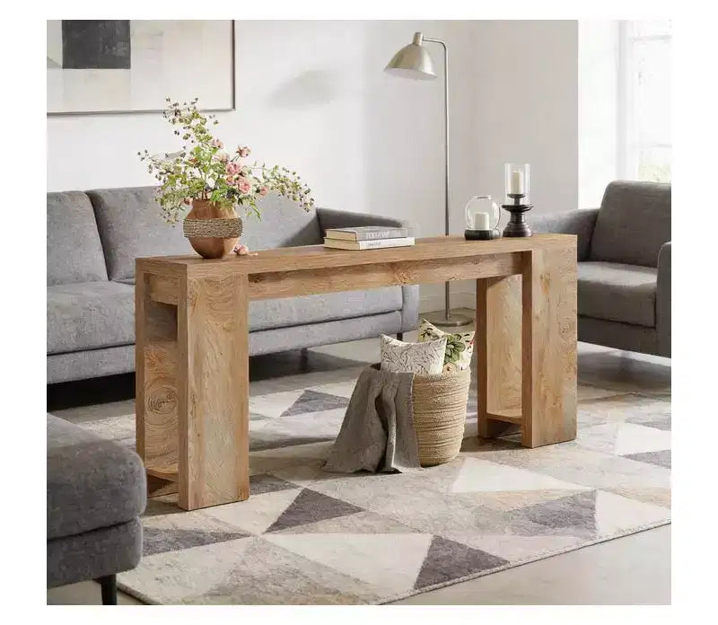 JVNOXK Table d'appoint en bois de ferme, table d'appoint rustique avec rangement, table de chevet d'appoint pour salon et chambre