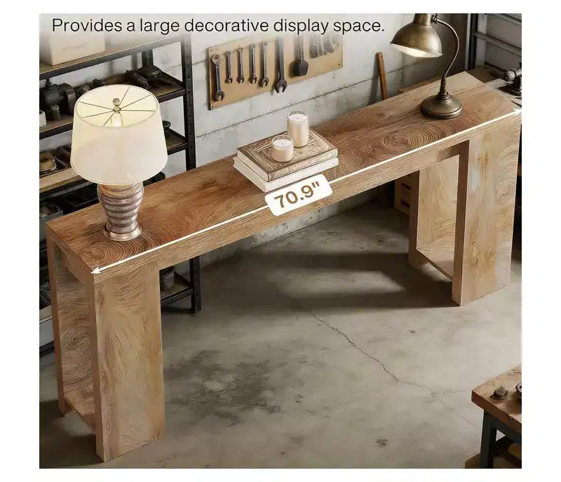 JVNOXK Table d'appoint en bois de ferme, table d'appoint rustique avec rangement, table de chevet d'appoint pour salon et chambre