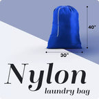 Narwey Nylon XL - Grande capacité avec cordon de serrage sécurisé, lavable en machine