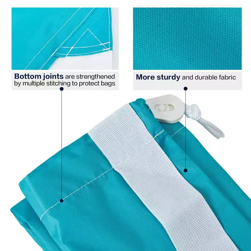 Sac à linge Narwey XL en nylon avec sangle, grand organisateur de vêtements sales