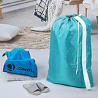 Sac à linge Narwey XL en nylon avec sangle, grand organisateur de vêtements sales