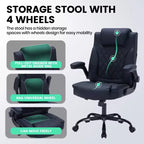Chaise de bureau ergonomique robuste 350LBS, chaise de bureau exécutive en cuir PU avec soutien lombaire et accoudoirs relevables pour une installation confortable à la maison
