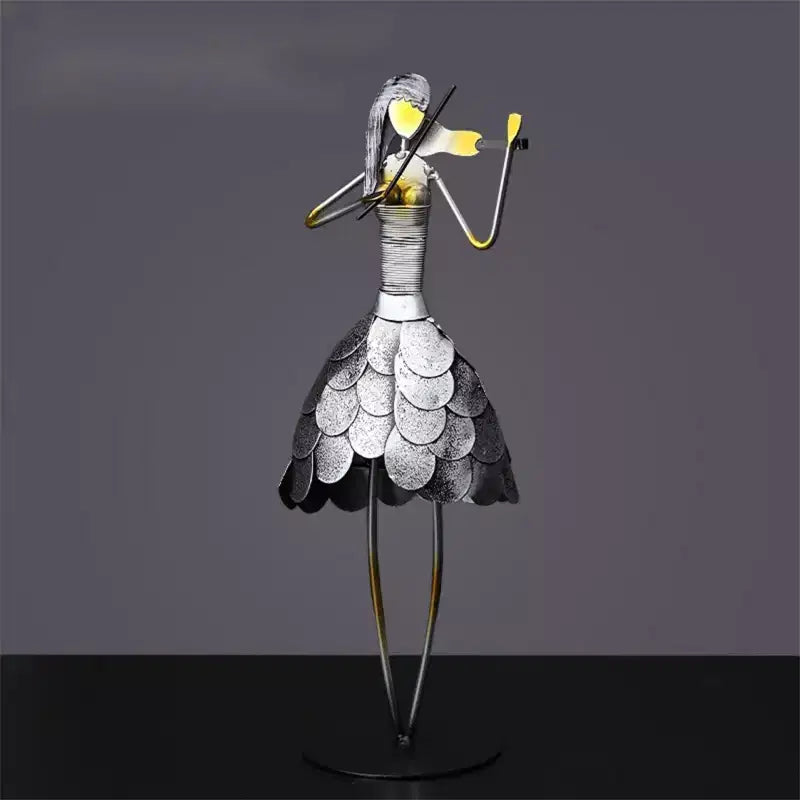 Statue de musicien artisanale NotArt – Décoration d'intérieur élégante pour la maison, le bureau et le bar, cadeau idéal &