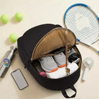 Sac de tennis matelassé pour femmes Sac de raquettes de pickleball badminton léger avec compartiment rembourré et poches multiples
