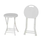 1Pack Portable Folding Chair with Handle, Fold Stool Chair for Adults, 18 Inch Foldable Stool for Dorm, Kitchen, Vanity, Church and Outdoor use