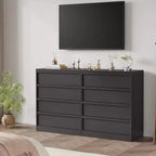 Table de chevet à 4 tiroirs pour chambre, petite table d'appoint de 99 cm de haut avec sécurité anti-basculement, commode de rangement moderne et spacieuse pour salon