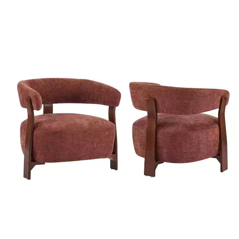 Christopher Knight Home Hepurn, fauteuil d'appoint moderne en bois courbé avec revêtement en tissu