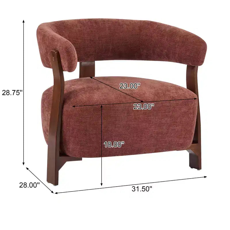 Christopher Knight Home Hepurn, fauteuil d'appoint moderne en bois courbé avec revêtement en tissu