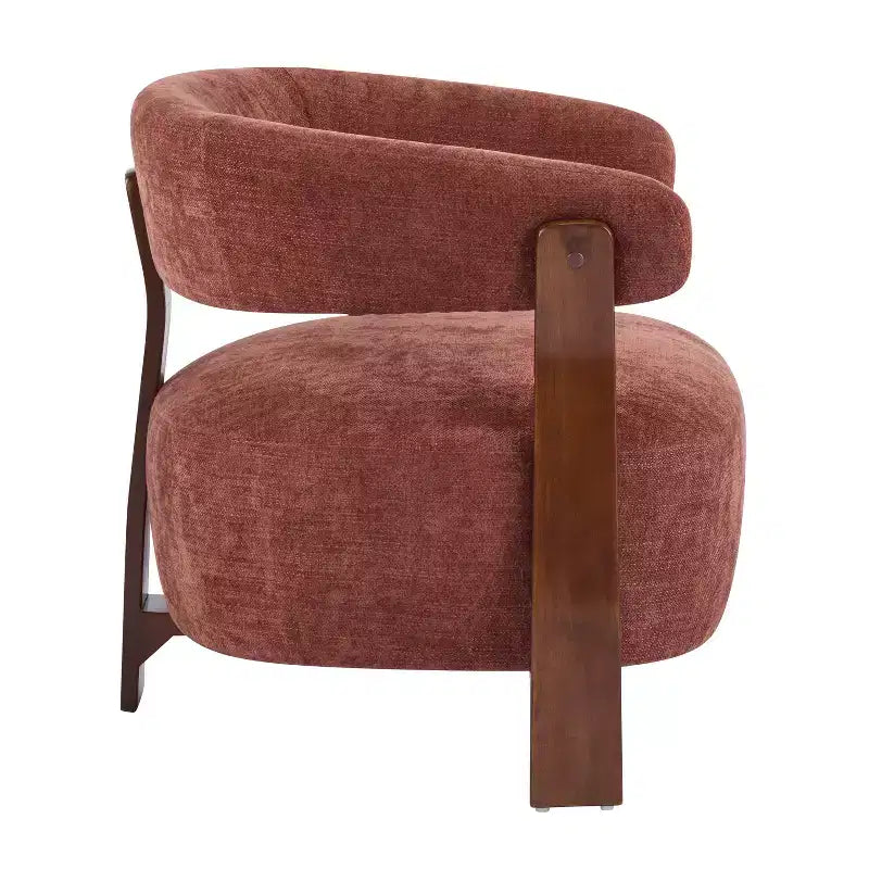 Christopher Knight Home Hepurn, fauteuil d'appoint moderne en bois courbé avec revêtement en tissu