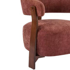Christopher Knight Home Hepurn, fauteuil d'appoint moderne en bois courbé avec revêtement en tissu