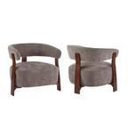 Christopher Knight Home Hepurn, fauteuil d'appoint moderne en bois courbé avec revêtement en tissu