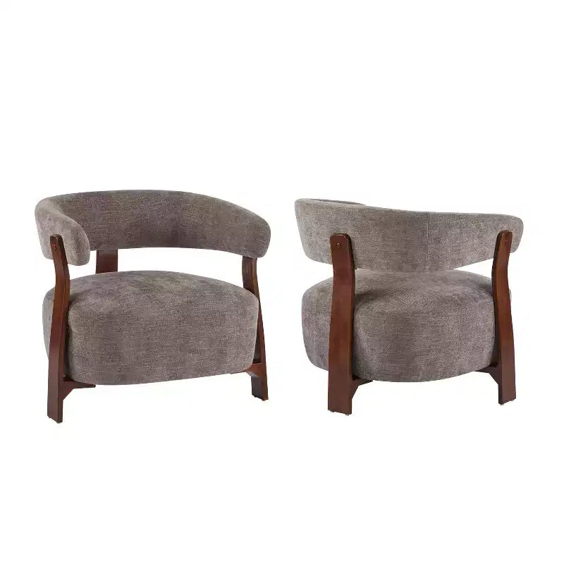 Christopher Knight Home Hepurn, fauteuil d'appoint moderne en bois courbé avec revêtement en tissu