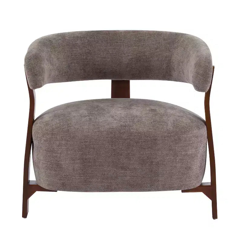 Christopher Knight Home Hepurn, fauteuil d'appoint moderne en bois courbé avec revêtement en tissu