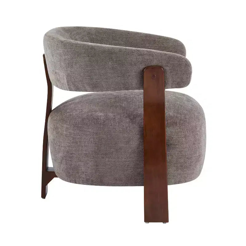 Christopher Knight Home Hepurn, fauteuil d'appoint moderne en bois courbé avec revêtement en tissu