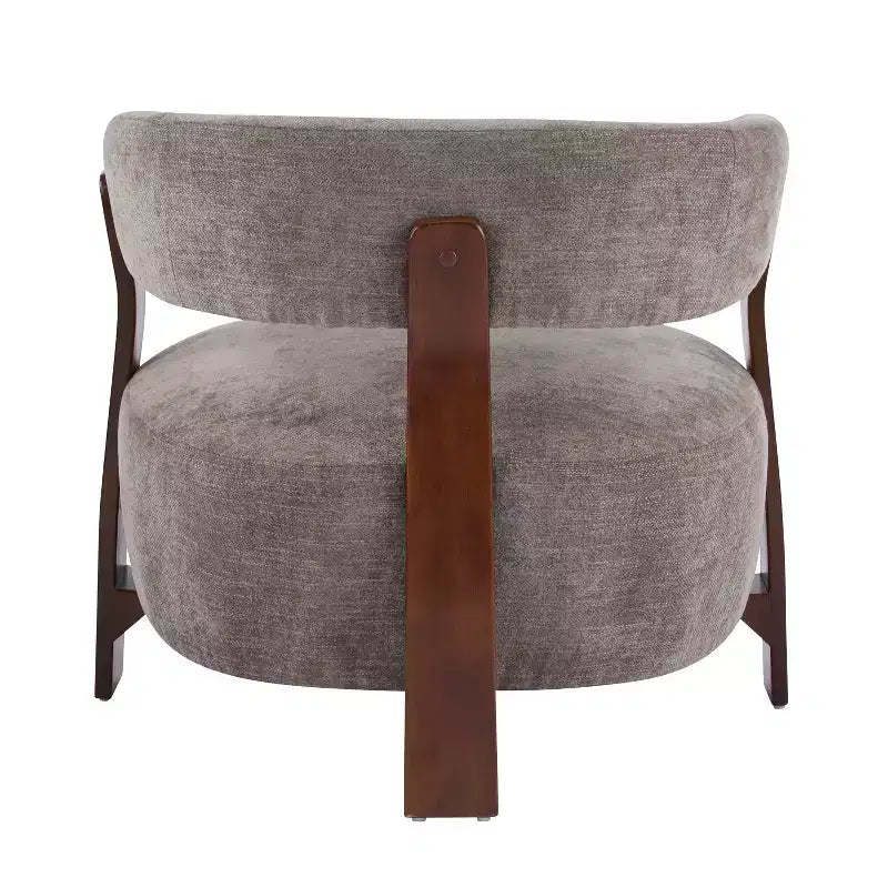 Christopher Knight Home Hepurn, fauteuil d'appoint moderne en bois courbé avec revêtement en tissu