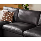 Canapé d'angle modulable surdimensionné Dyonery Cloud, en L et en U, avec pouf de rangement, assise profonde