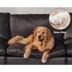 Canapé d'angle modulable surdimensionné Dyonery Cloud, en L et en U, avec pouf de rangement, assise profonde