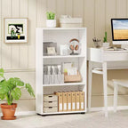 Étagère à Livres Costway 42'' à 3 Niveaux avec Kit Anti-Basculement pour Salon et Bureau à Domicile