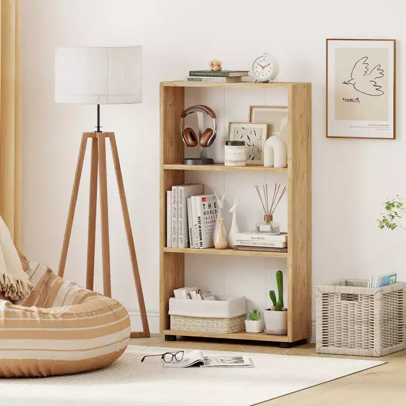 Étagère à Livres Costway 42'' à 3 Niveaux avec Kit Anti-Basculement pour Salon et Bureau à Domicile