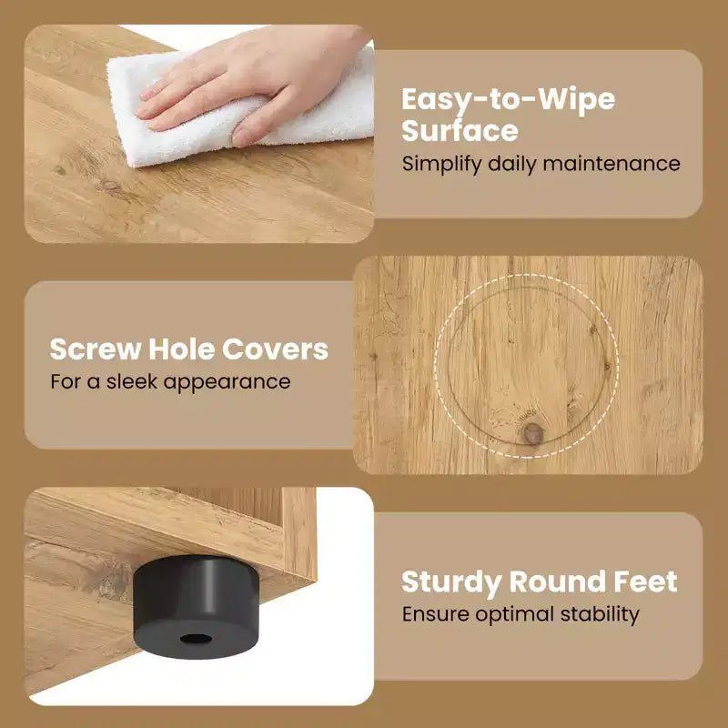 Étagère à Livres Costway 42'' à 3 Niveaux avec Kit Anti-Basculement pour Salon et Bureau à Domicile