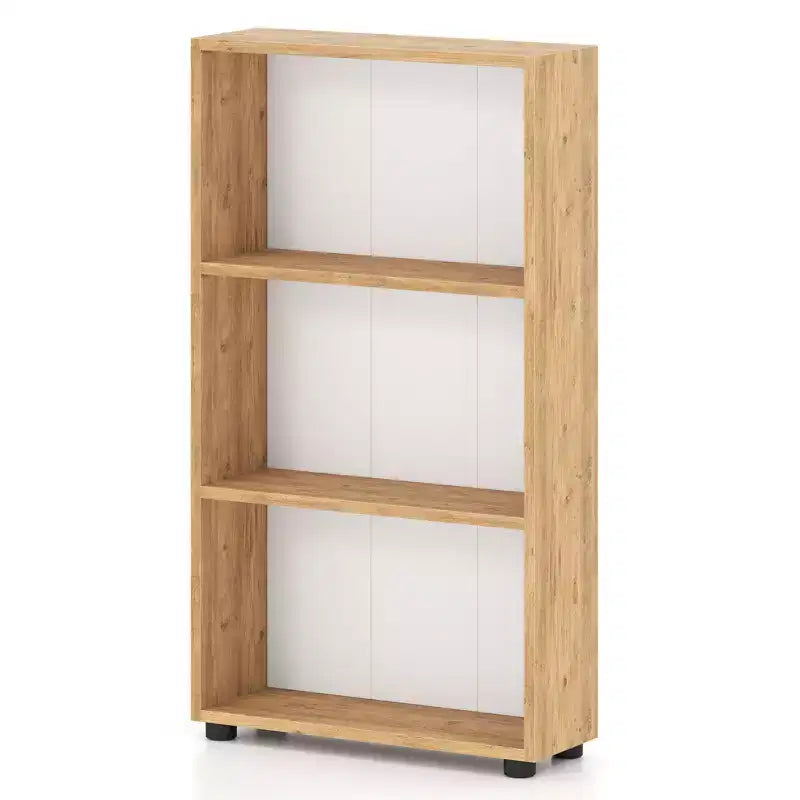 Étagère à Livres Costway 42'' à 3 Niveaux avec Kit Anti-Basculement pour Salon et Bureau à Domicile
