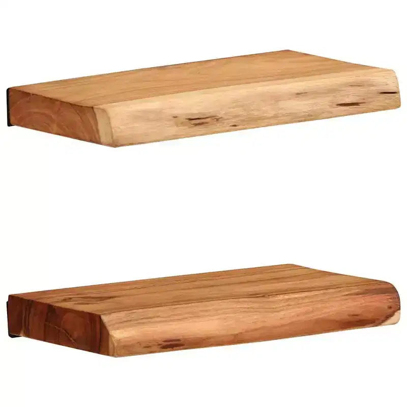 vidaXL Wall Shelves 2 pcs 11.8x7.9x1.4 Solid Wood Acacia