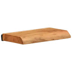 vidaXL Étagères murales 2 pcs 30x20x3,5 cm Bois d'acacia massif