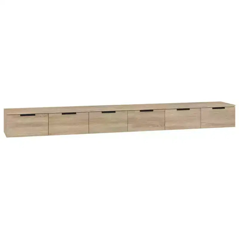 vidaXL Wall Cabinet Set of 2 Sonoma oak Engineered wood