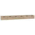 vidaXL Wall Cabinet Set of 2 Sonoma oak Engineered wood