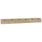 vidaXL Wall Cabinet Set of 2 Sonoma oak Engineered wood