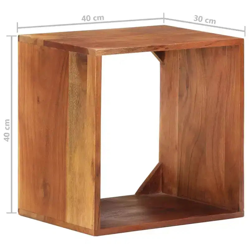 vidaXL Étagère Murale 40x30x40 cm Bois d'Acacia Massif