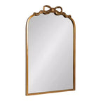 Kate and Laurel Arendahl Ribbon Arched Mirror, Gold, 19x29
