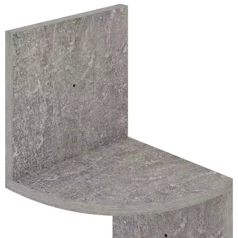 vidaXL Étagère d'angle murale Noir Bois d'ingénierie 19x19x123 cm