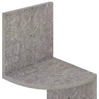 vidaXL Étagère d'angle murale Noir Bois d'ingénierie 19x19x123 cm