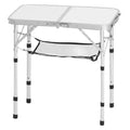 AEELLEEA Portable 2ft Folding Camping Table with Adjustable Height, Lightweight Aluminum Outdoor Table