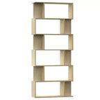 vidaXL Book Cabinet Sonoma oak Engineered wood 31.5 x 9.4 x 75.6 in