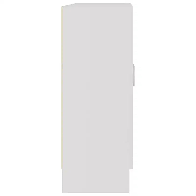 vidaXL Vitrine Armoire Blanc Bois d'ingénierie Rangement moyen