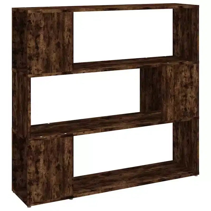 vidaXL Book Cabinet Smoked oak Engineered wood Medium Book Cabinet