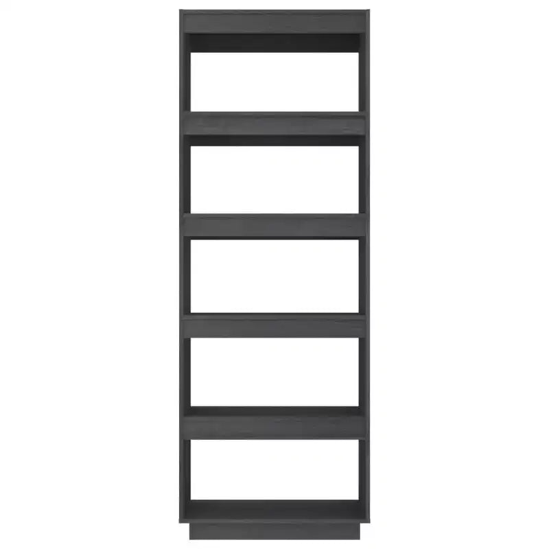 vidaXL Bibliothèque gris Pin massif Bibliothèque moyenne