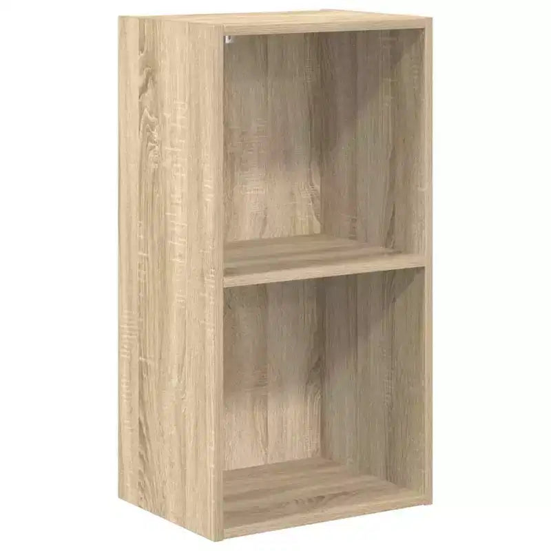 vidaXL Bibliothèque Chêne Sonoma Bois d'ingénierie 76,5 cm de hauteur avec 2 niveaux