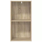 vidaXL Bibliothèque Chêne Sonoma Bois d'ingénierie 76,5 cm de hauteur avec 2 niveaux