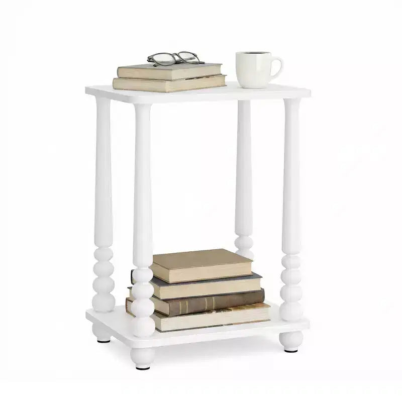Collection VASAGLE MARIEL - Table d'appoint, Table de chevet pour petits espaces, avec étagère, Pieds en bois massif, Style moderne du milieu du siècle