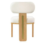 Christopher Knight Home Chaise de salle à manger minimaliste moderne rembourrée avec pieds en bois d'hévéa massif