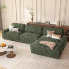Dyonery 160 Canapé modulable, canapé modulable Cloud avec assise profonde, canapé modulable moderne en forme de L avec méridienne.