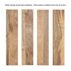 Console flottante en bois Kate et Laurel Kato, naturelle, 30x10x9